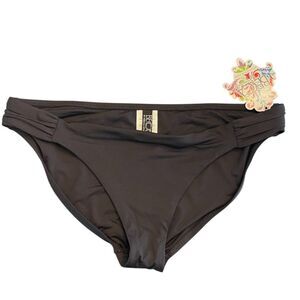 NWT BECCA Womens Black Bikini Bottoms  X LARGE Versatile Classic Resort Beach
